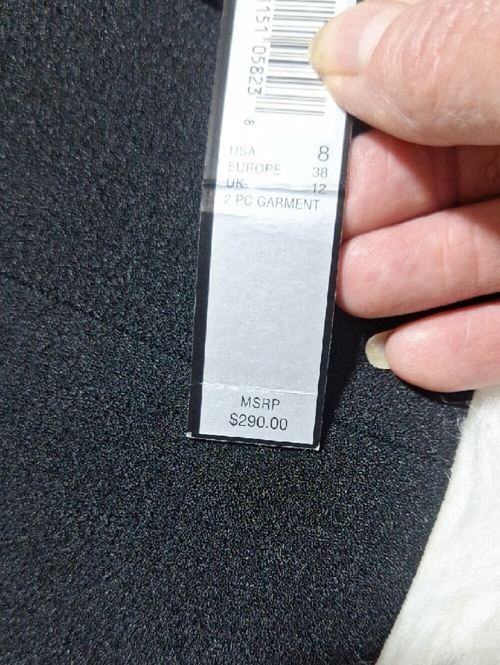 NWT Tahari Black Blazer with White Contrast Trim With Gold Closure - Picture 8 of 15